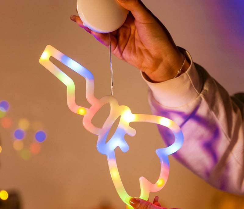 Halloween Suction Cup Lights Ghost Festival Scene Decoration Lights