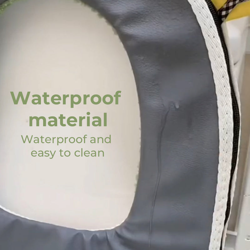 Zipper Plush Toilet Seat