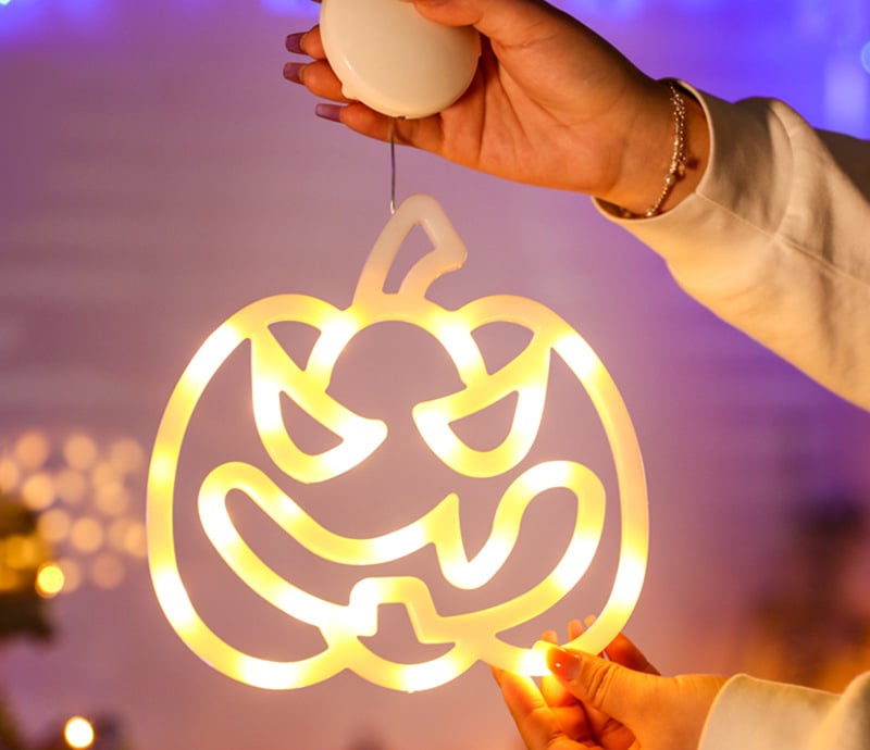 Halloween Suction Cup Lights Ghost Festival Scene Decoration Lights