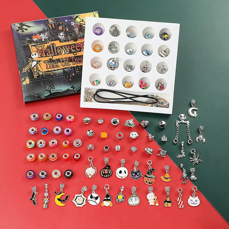 Halloween DIY Large Hole Bead Bracelet & Necklace Kit 🎃✨