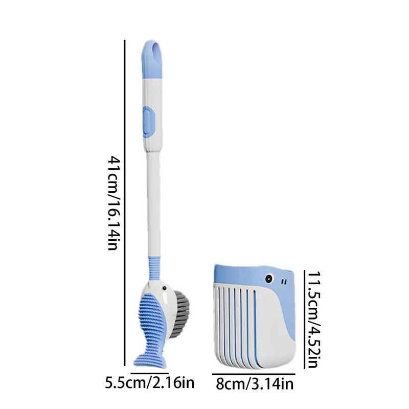 New Suction Cup Whale Fluidized Toilet Brush