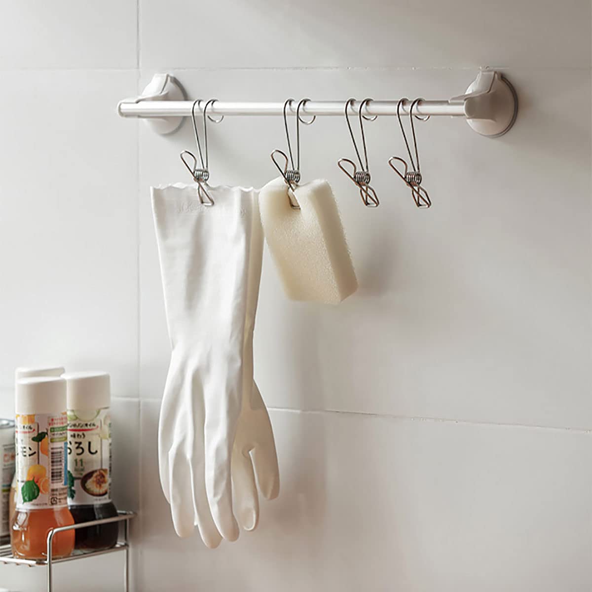 49% OFF-Stainless Steel Metal Long Tail Clip With Hooks(1SET/5PCS)