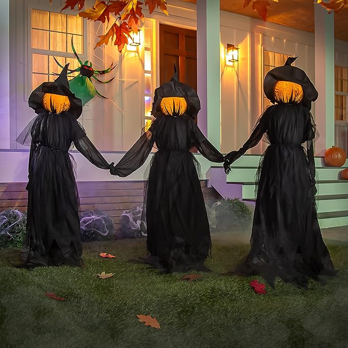 🎃2025 Halloween Sale 🧙♀️Lighted Halloween Witch Stakes