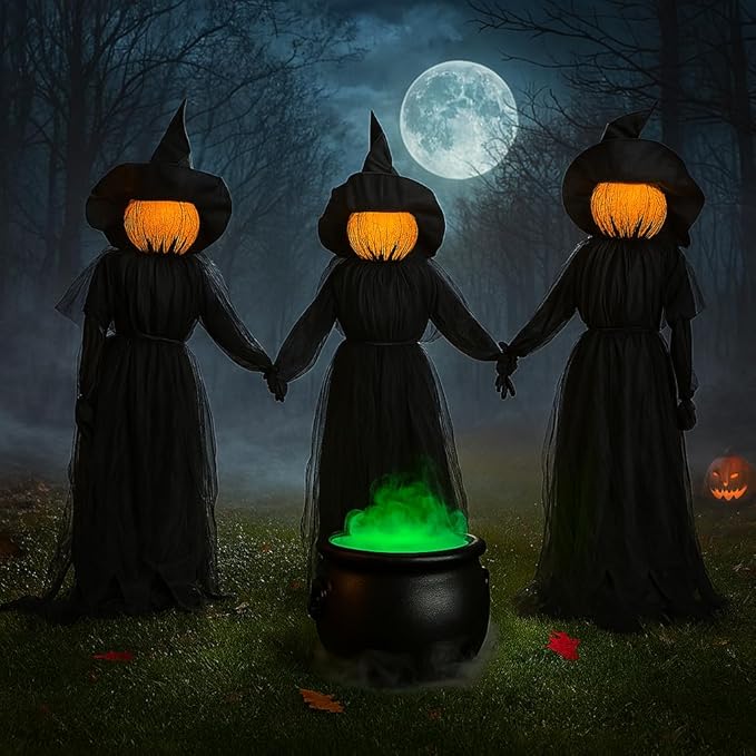 🎃2025 Halloween Sale 🧙♀️Lighted Halloween Witch Stakes