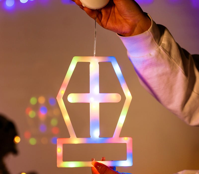 Halloween Suction Cup Lights Ghost Festival Scene Decoration Lights