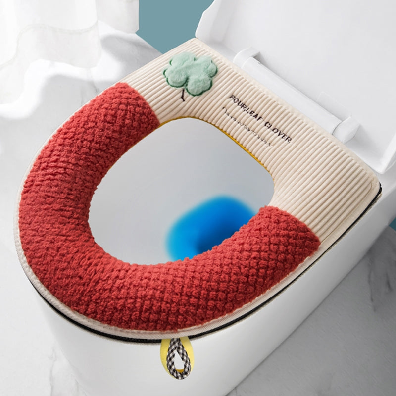 Zipper Plush Toilet Seat