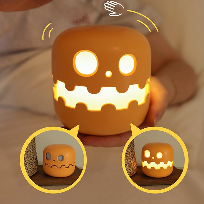 💡💡Pumpkin Night Light Eye Protection Table Lamp Sleep Timely Close Bedroom Bedside Night Light Send Girlfriend