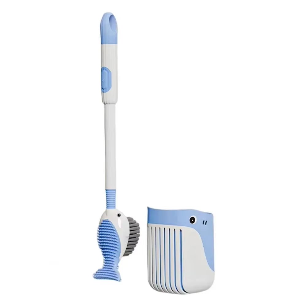 New Suction Cup Whale Fluidized Toilet Brush