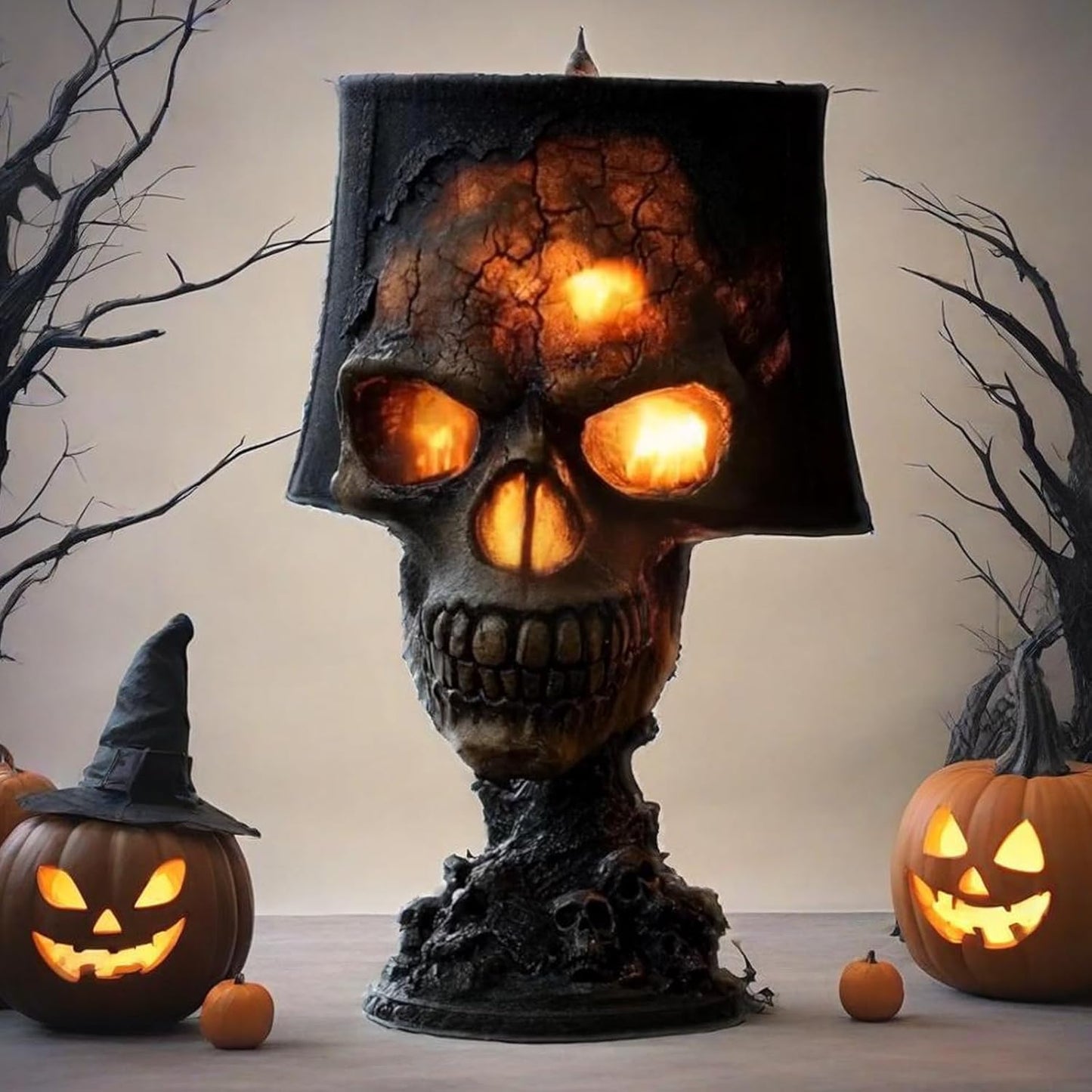 š Gothic Stone Skull Night Light