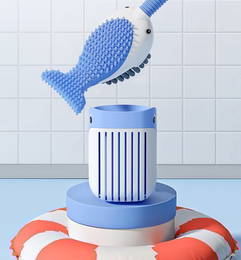 New Suction Cup Whale Fluidized Toilet Brush