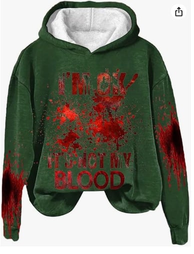 Halloween Women's Casual Long Sleeve Printed Sweatshirt Tops