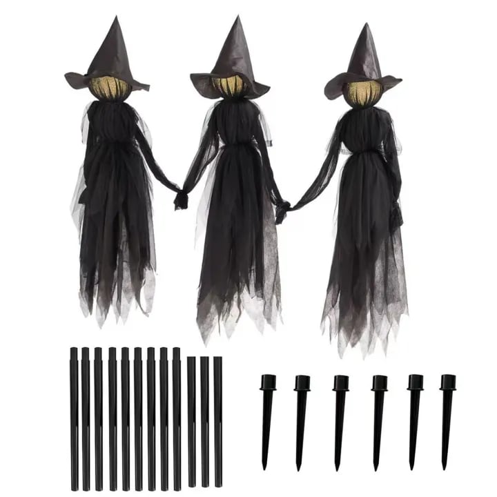 🎃2025 Halloween Sale 🧙‍♀️Lighted Halloween Witch Stakes
