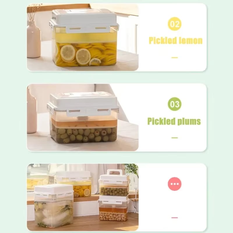 4/5L Pickle Jar Leakproof Pickle Fermentation Container