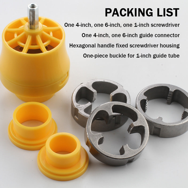 Electric Drill Modified Water Pipe Threader Household Plastic Die Electric Threading Machine Tool