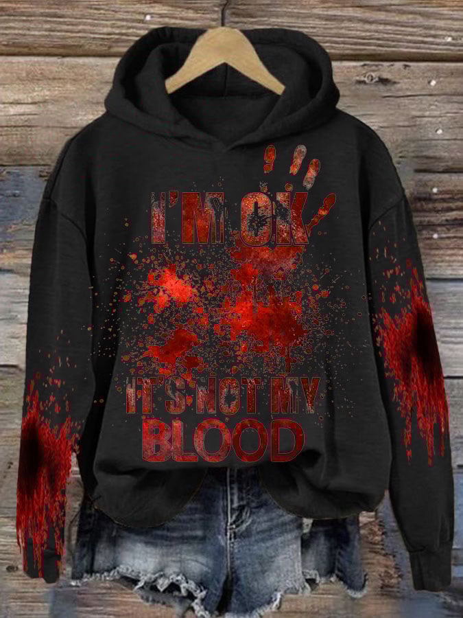 Halloween Women's Casual Long Sleeve Printed Sweatshirt Tops