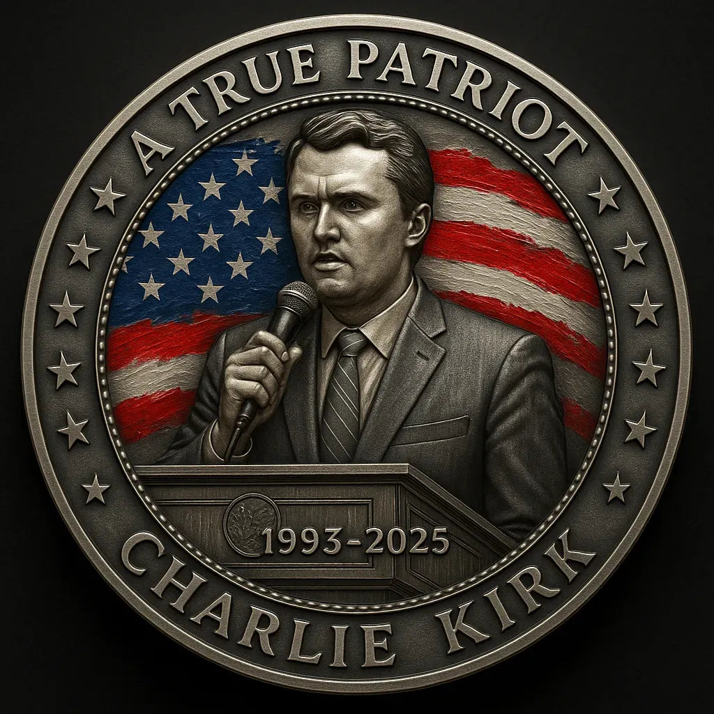 🕯️A True Patriot commemorative coin - Charlie Kirk Memorial Coin