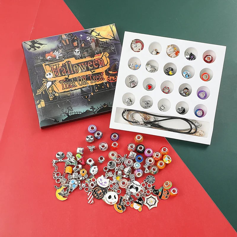 Halloween DIY Large Hole Bead Bracelet & Necklace Kit 🎃✨