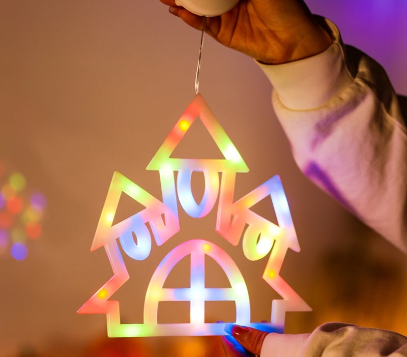 Halloween Suction Cup Lights Ghost Festival Scene Decoration Lights
