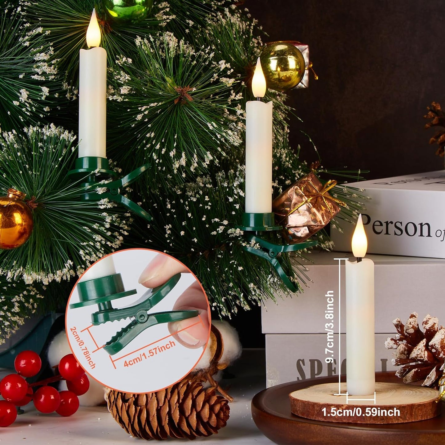 Wireless detachable remote control LED electronic candle light🕯️✨
