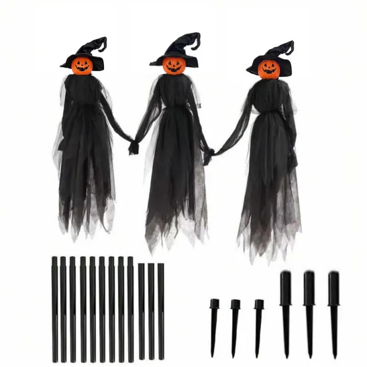 🎃2025 Halloween Sale 🧙‍♀️Lighted Halloween Witch Stakes