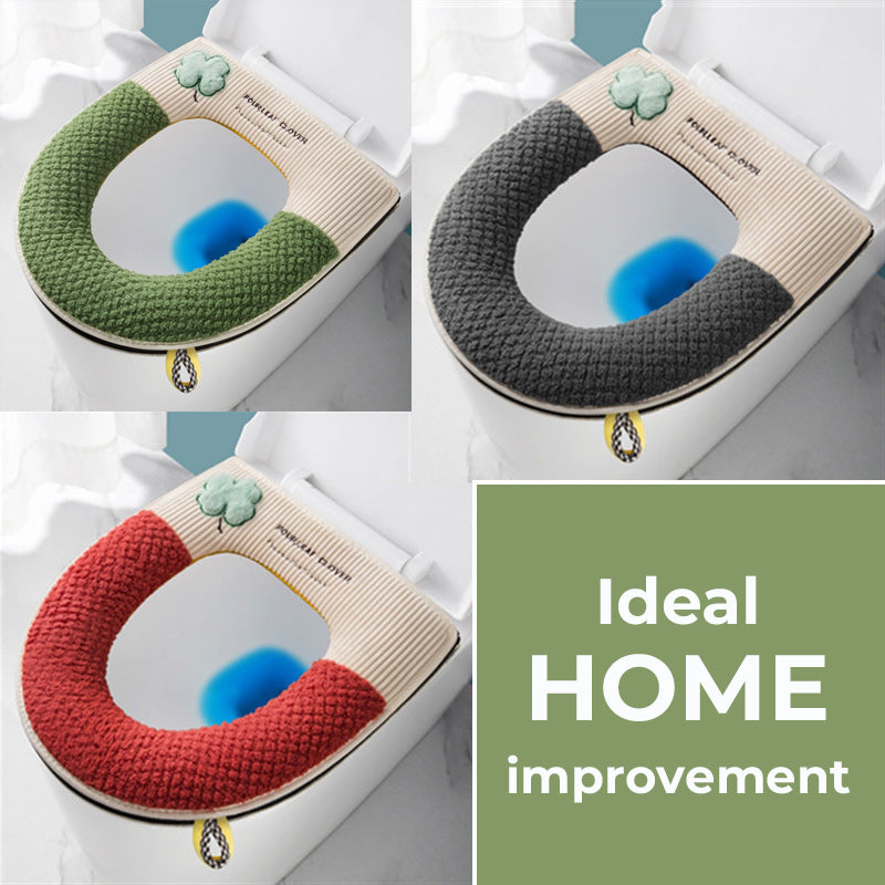 Zipper Plush Toilet Seat