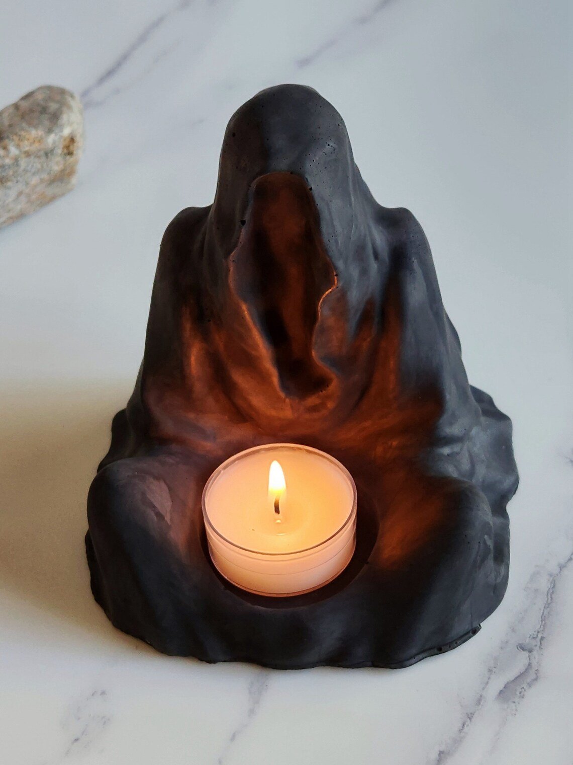 Ghost Witch Candle Holder Creative Resin Niche Creative Ornament Halloween Ghost Festival Party Atmosphere Decoration