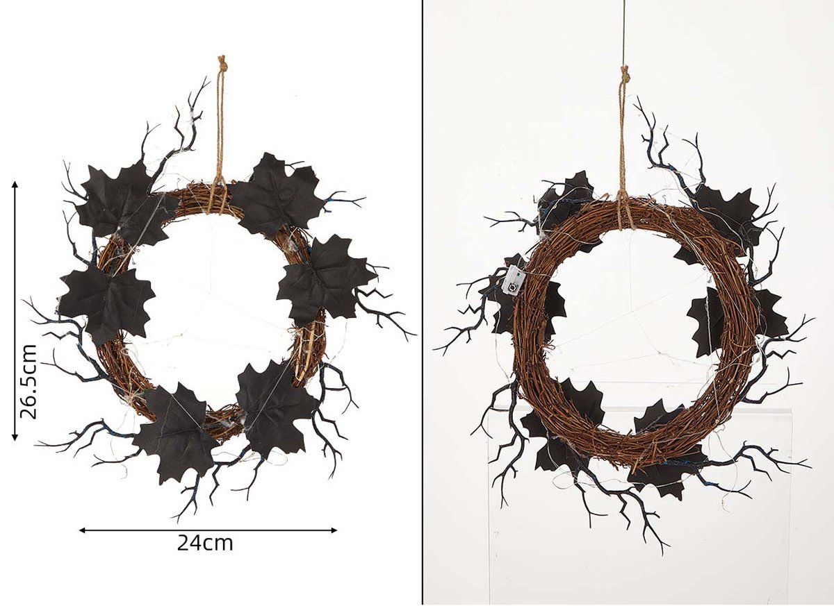 🎃HOT SALE🔥Halloween Wreath Dark Style New Exaggerated Halloween Party Decoration Home Decoration