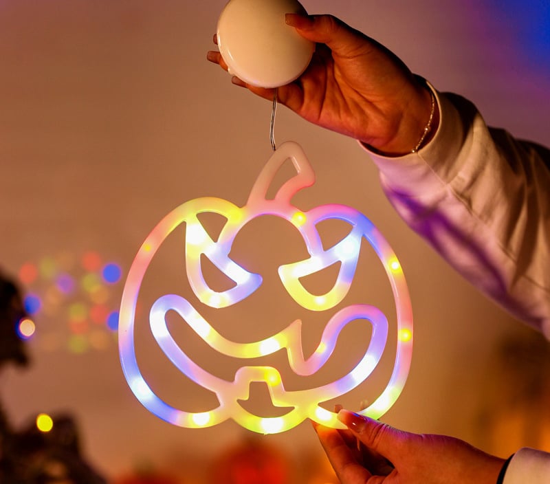 Halloween Suction Cup Lights Ghost Festival Scene Decoration Lights