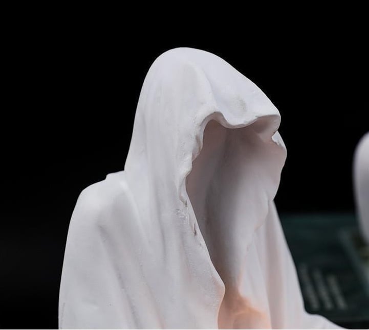 Ghost Witch Candle Holder Creative Resin Niche Creative Ornament Halloween Ghost Festival Party Atmosphere Decoration