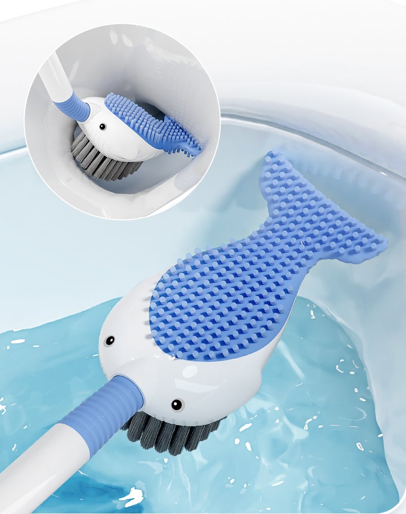 New Suction Cup Whale Fluidized Toilet Brush