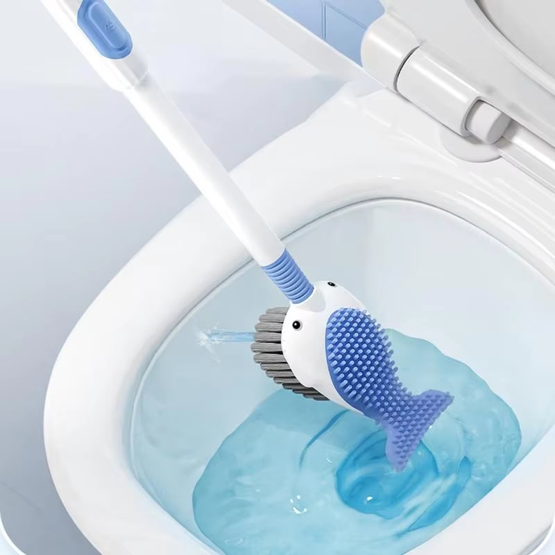 New Suction Cup Whale Fluidized Toilet Brush
