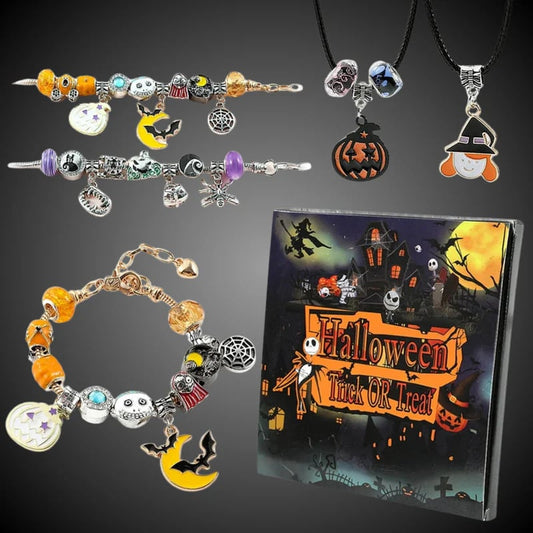 Halloween DIY Large Hole Bead Bracelet & Necklace Kit 🎃✨