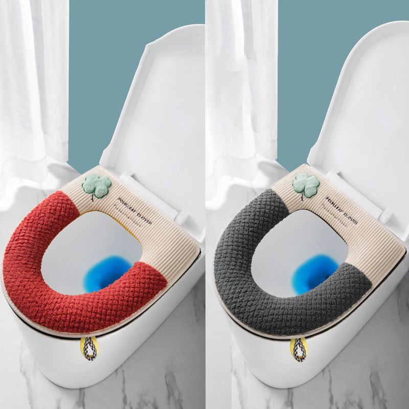 Zipper Plush Toilet Seat