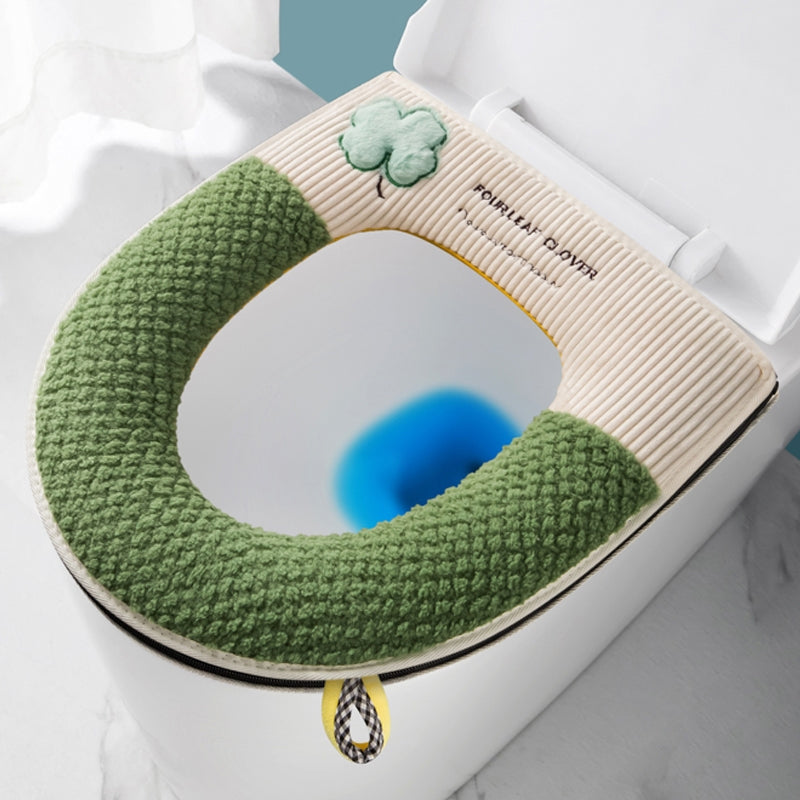 Zipper Plush Toilet Seat