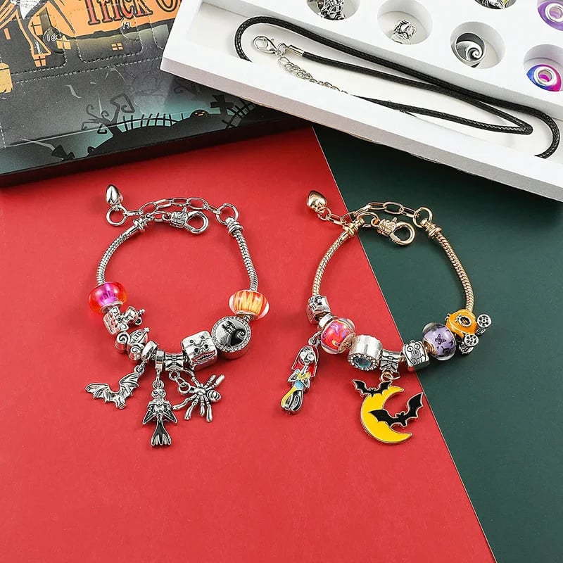 Halloween DIY Large Hole Bead Bracelet & Necklace Kit 🎃✨