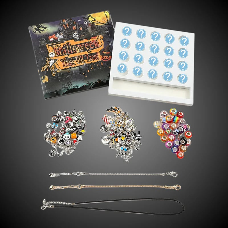 Halloween DIY Large Hole Bead Bracelet & Necklace Kit 🎃✨
