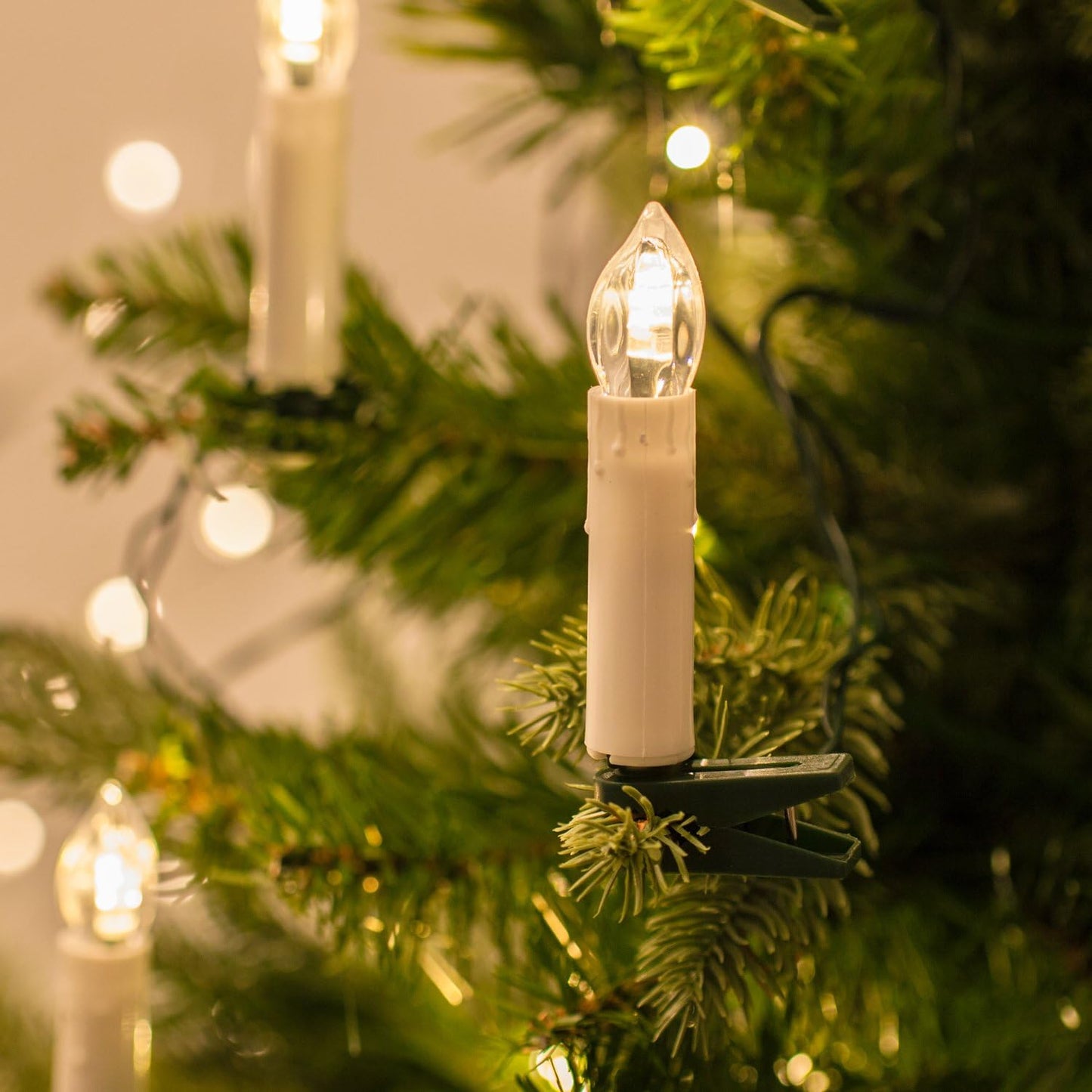 LED Taper Candle with 3D Flickering Flame