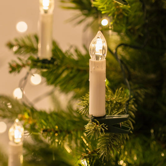 LED Taper Candle with 3D Flickering Flame