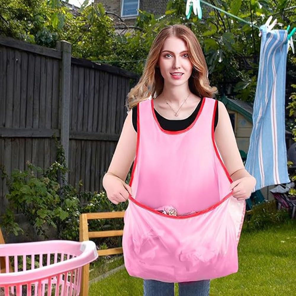 Laundry Apron with Pockets