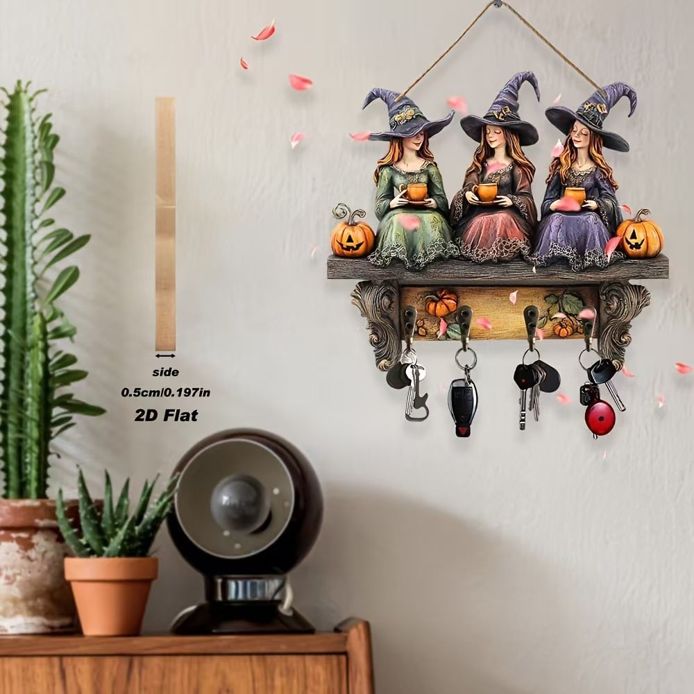 💀Halloween Sale👻Halloween witch keychain pendant