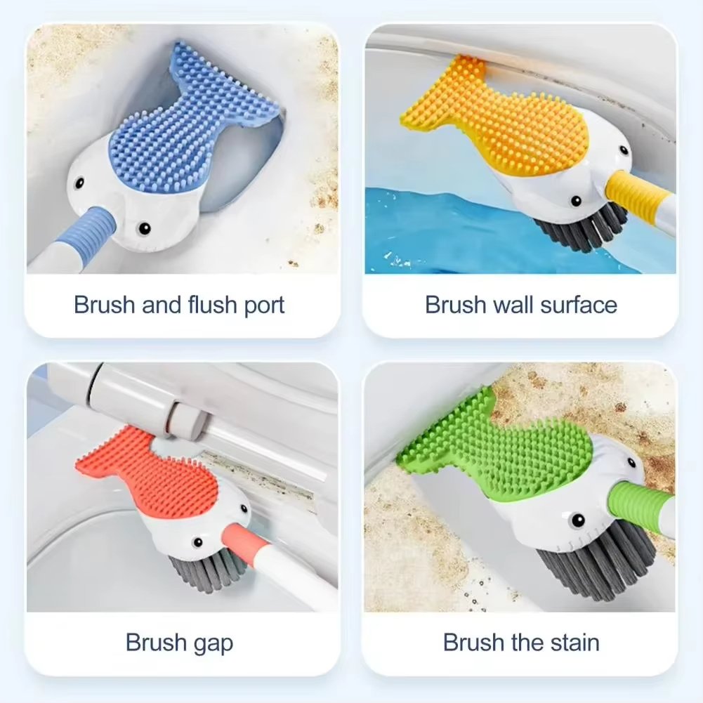New Suction Cup Whale Fluidized Toilet Brush
