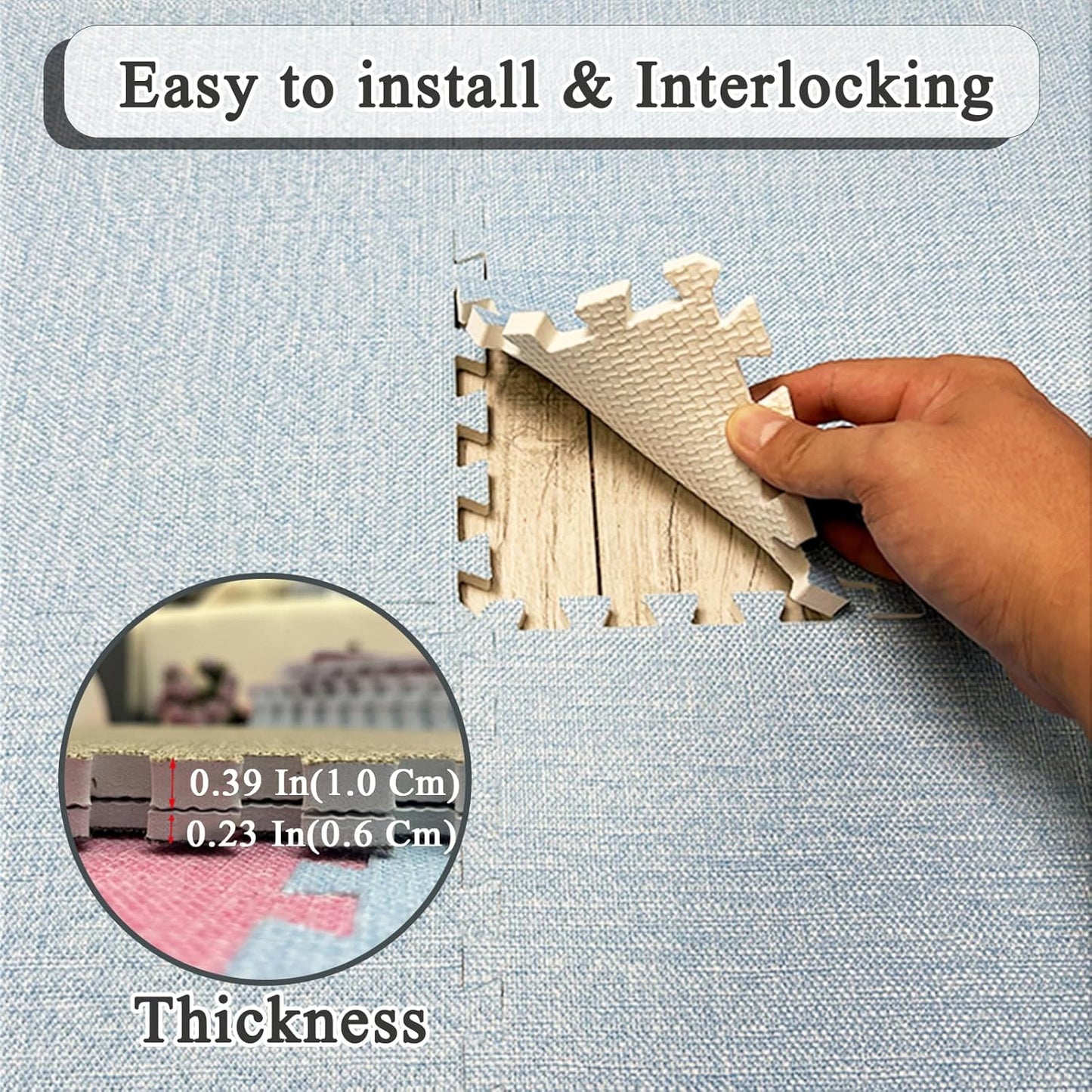 Soft Floor Milk Puzzle Foam Floor Mat- for Home,Play Area