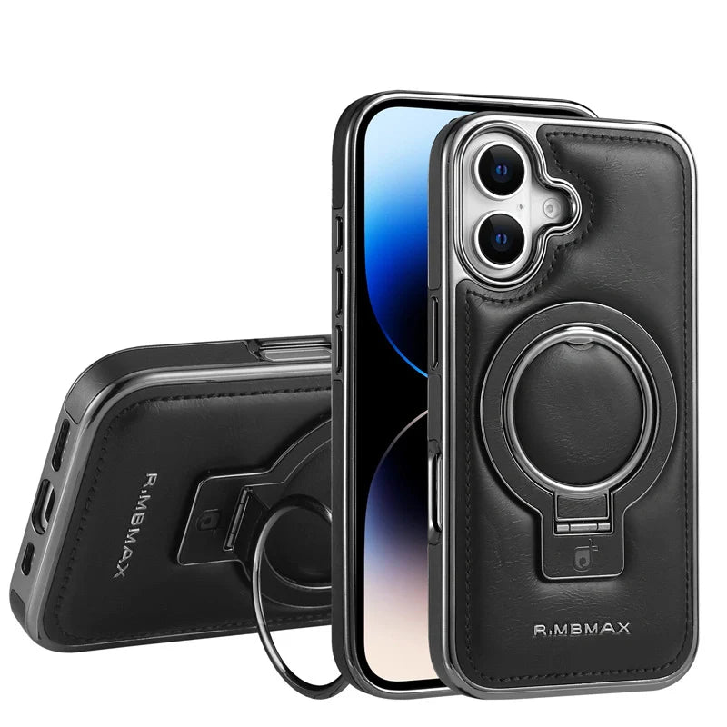 Luxury Magnetic PU Leather iPhone Case