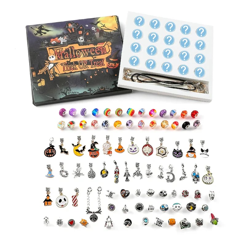 Halloween DIY Large Hole Bead Bracelet & Necklace Kit 🎃✨