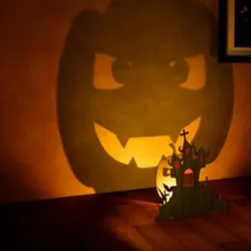 🎃 Pumpkin Face Shadow Candle Holder 👻