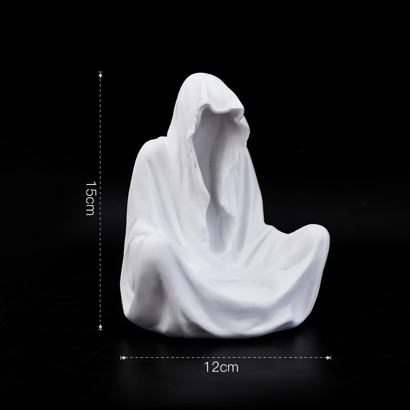 Ghost Witch Candle Holder Creative Resin Niche Creative Ornament Halloween Ghost Festival Party Atmosphere Decoration