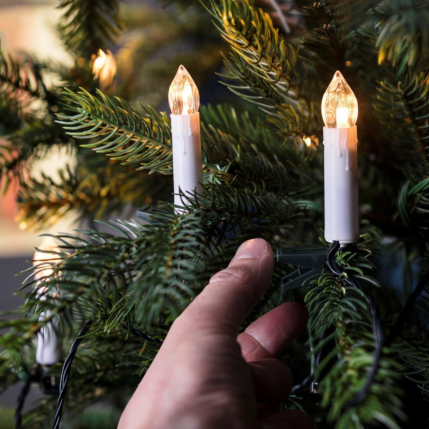 LED Taper Candle with 3D Flickering Flame