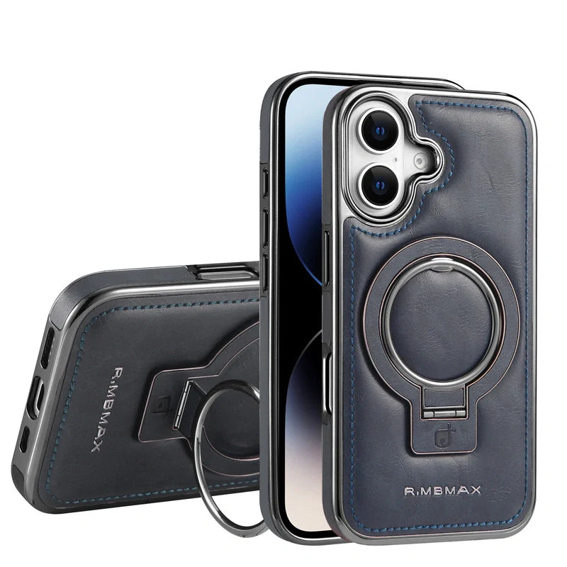 Luxury Magnetic PU Leather iPhone Case