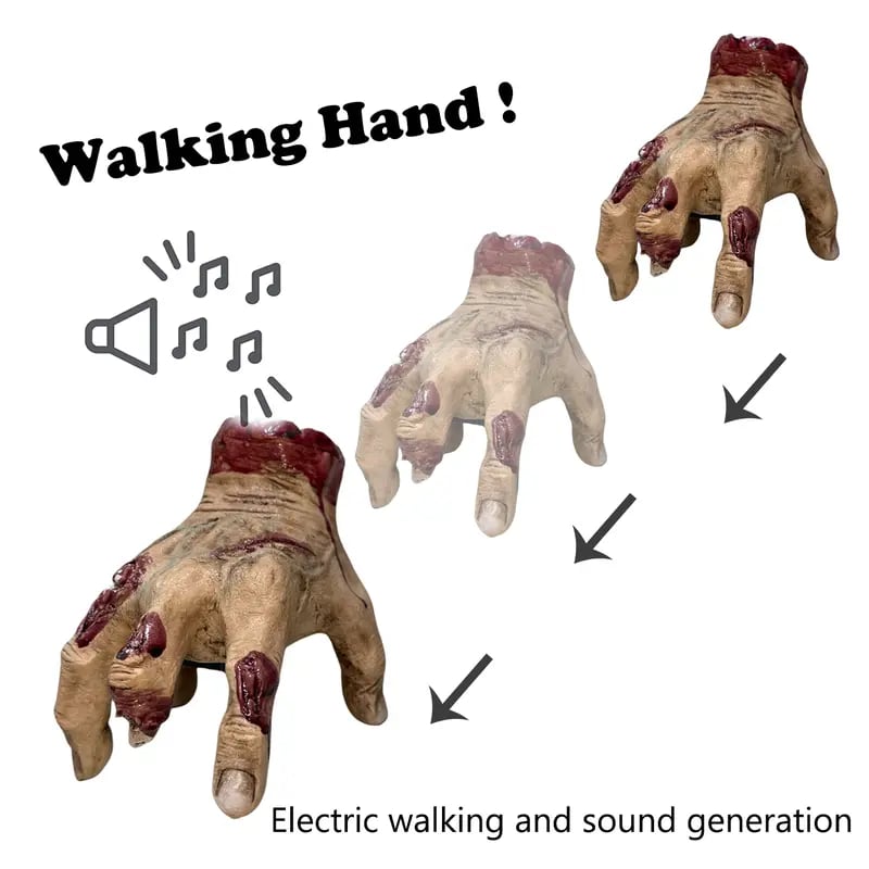 🕸Creepy Crawling Halloween Hand – Haunted Adams Family Prop with Sound & Motion