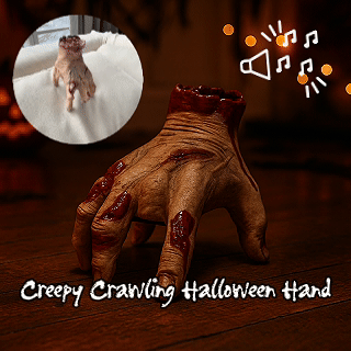🕸Creepy Crawling Halloween Hand – Haunted Adams Family Prop with Sound & Motion